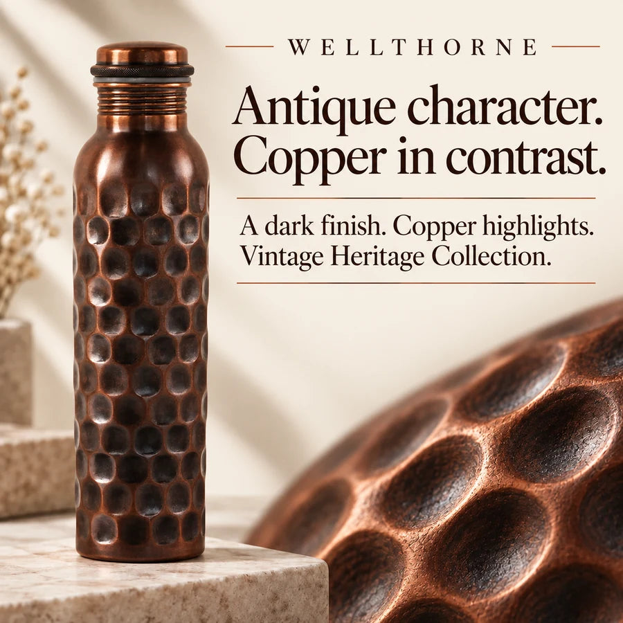 Antique black copper detail